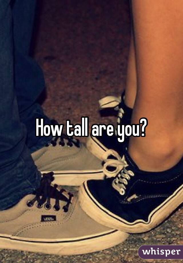 How tall are you?