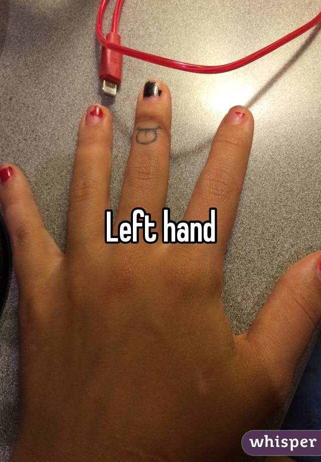 Left hand 
