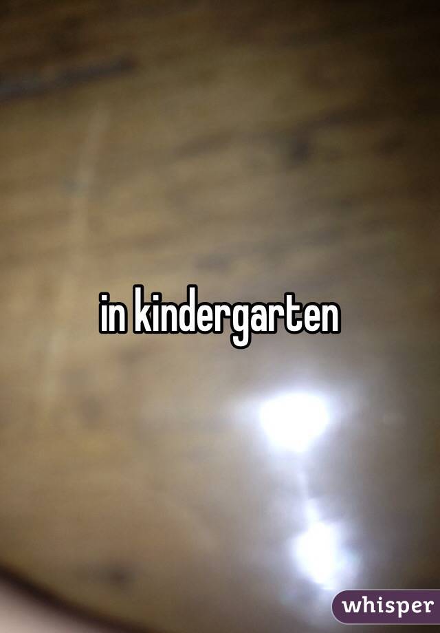 in kindergarten