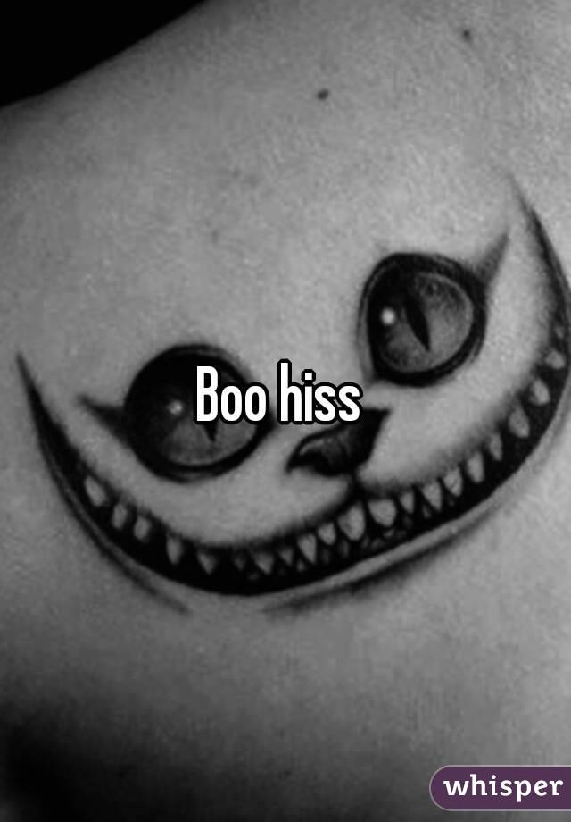 Boo hiss 