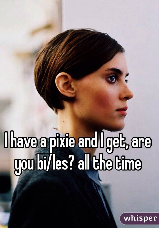 I have a pixie and I get, are you bi/les? all the time