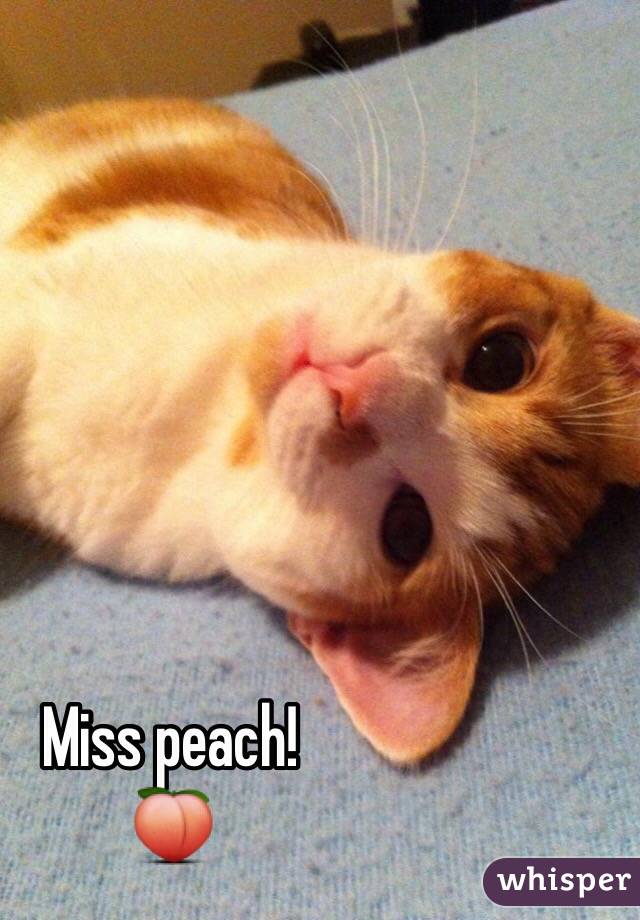 Miss peach!
🍑