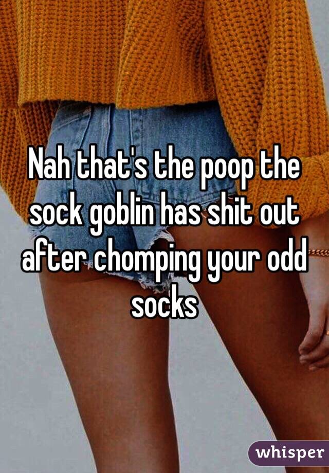 Nah that's the poop the sock goblin has shit out after chomping your odd socks