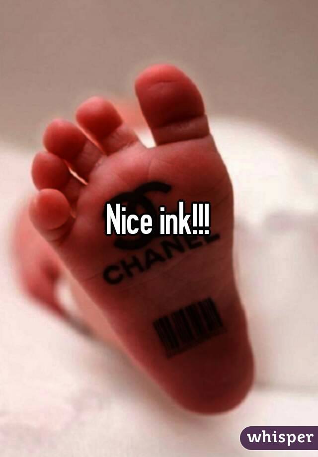 Nice ink!!!