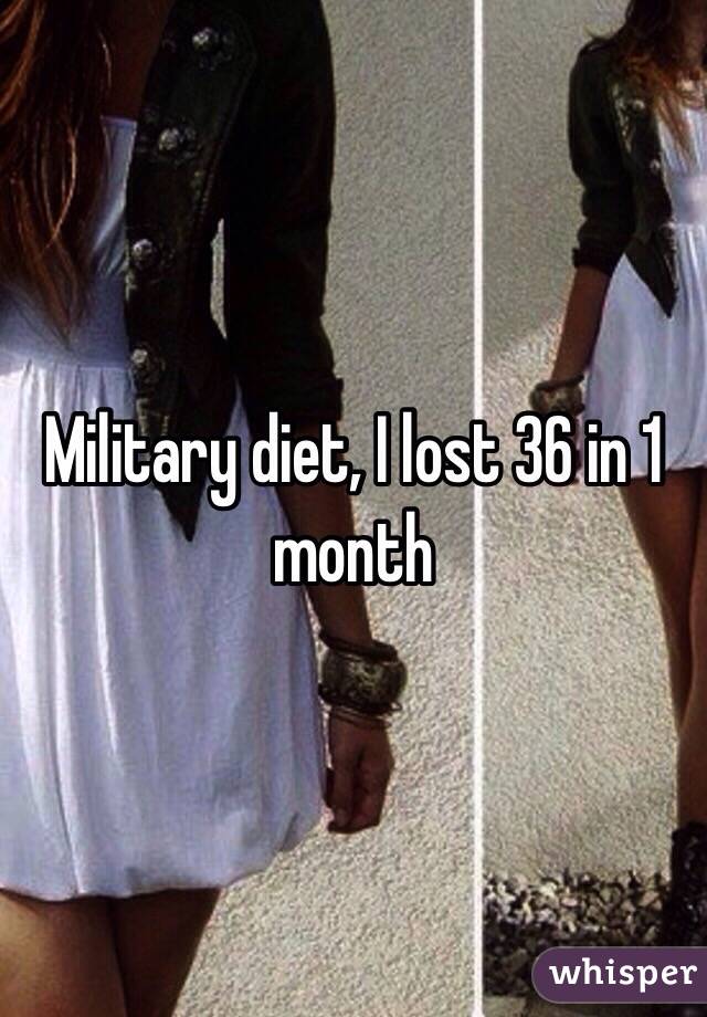 1 Month Military Diet