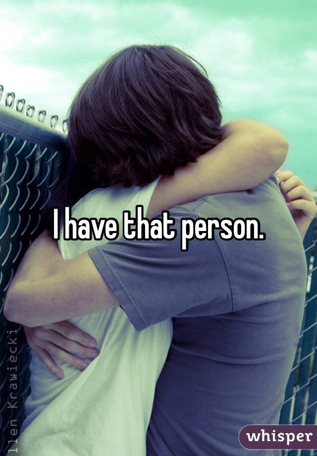 I have that person. 