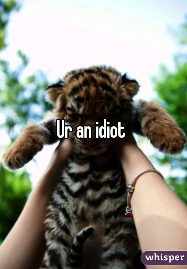 Ur an idiot 