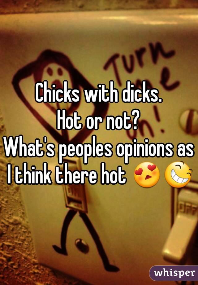 Chicks with dicks.
Hot or not?
What's peoples opinions as I think there hot 😍😆