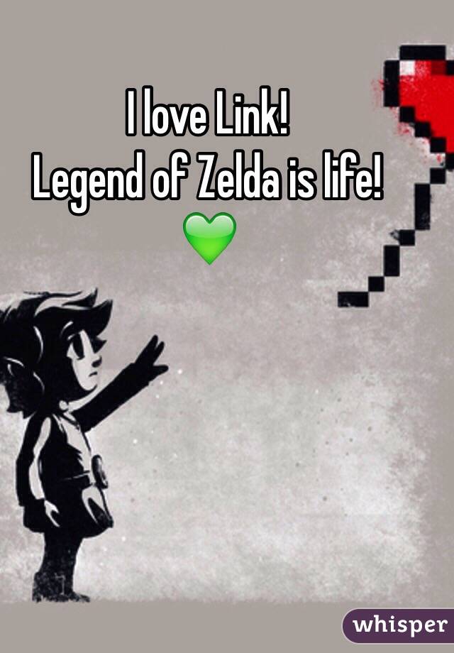 I love Link! 
Legend of Zelda is life! 
💚