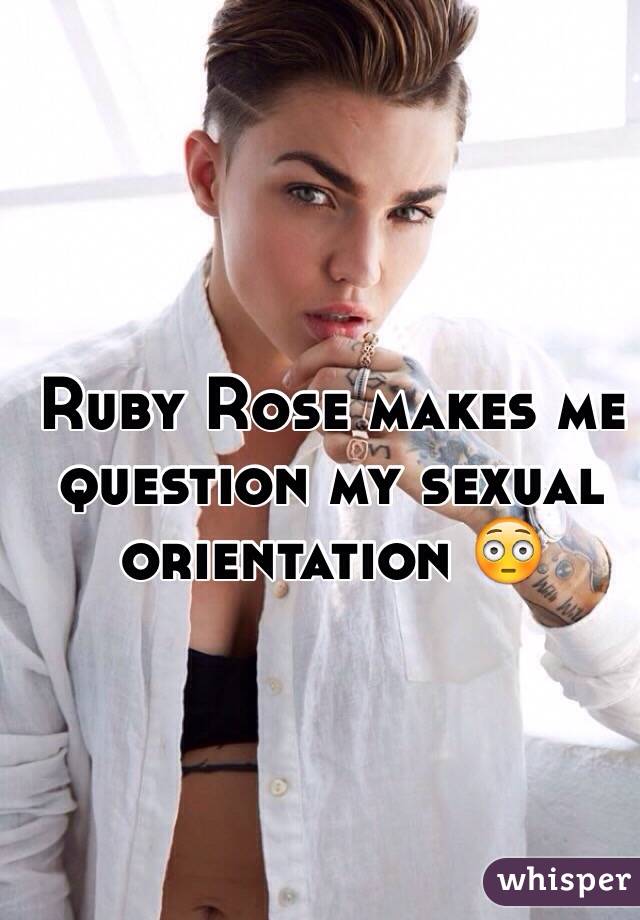 Ruby Rose makes me question my sexual orientation 😳