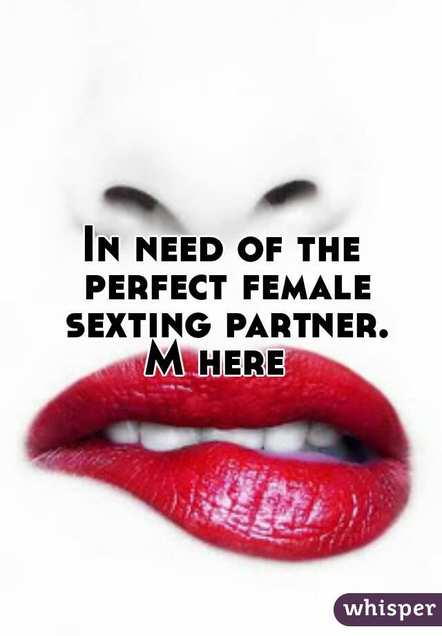 In need of the perfect female sexting partner.
M here 