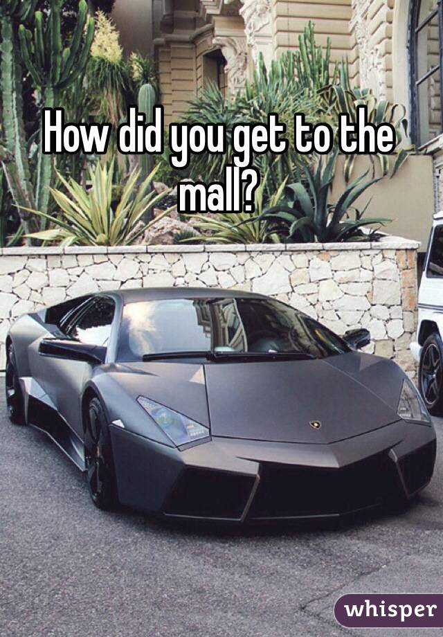 How did you get to the mall?