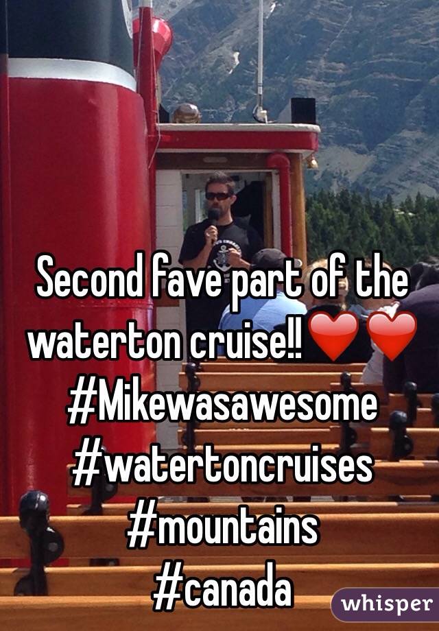 Second fave part of the waterton cruise!!❤️❤️
#Mikewasawesome
#watertoncruises
#mountains
#canada