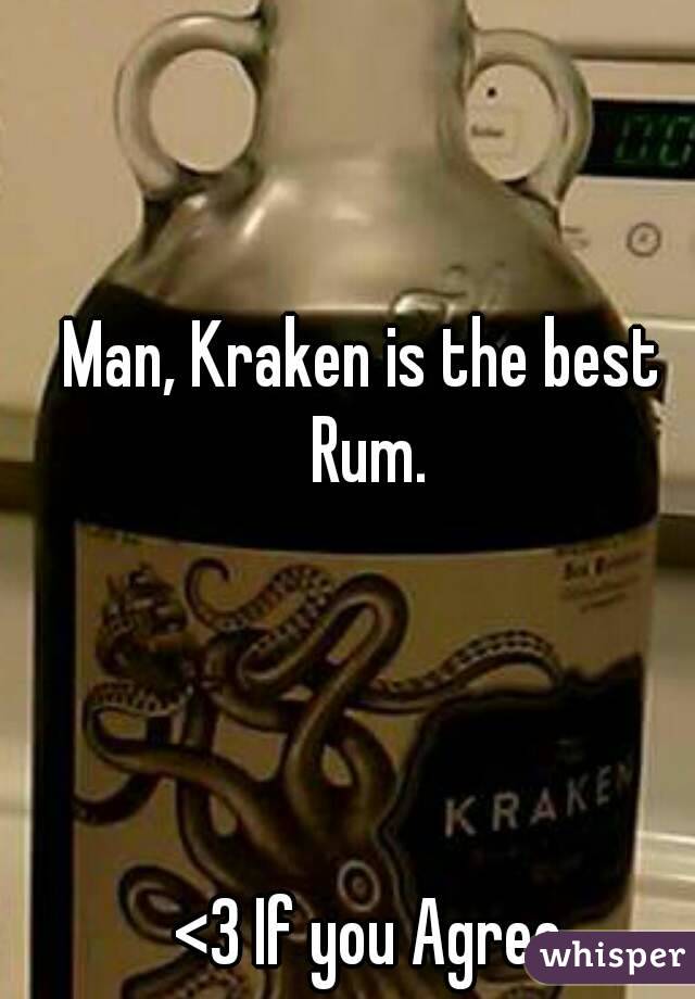 Man, Kraken is the best Rum.



 
 <3 If you Agree