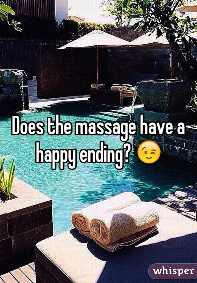 Does the massage have a happy ending? 😉