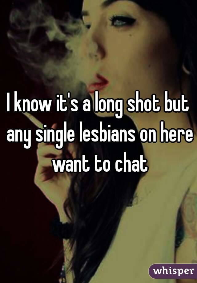 I know it's a long shot but any single lesbians on here want to chat