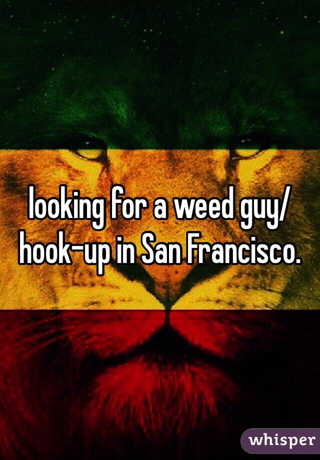 looking for a weed guy/hook-up in San Francisco. 