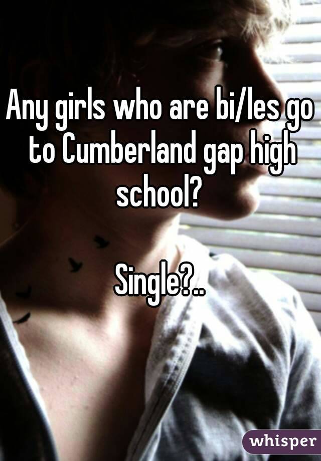 Any girls who are bi/les go to Cumberland gap high school? 

Single?..