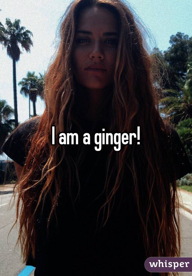 I am a ginger! 