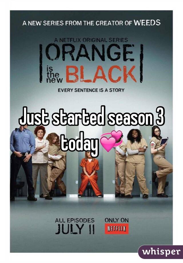 Just started season 3 today💞