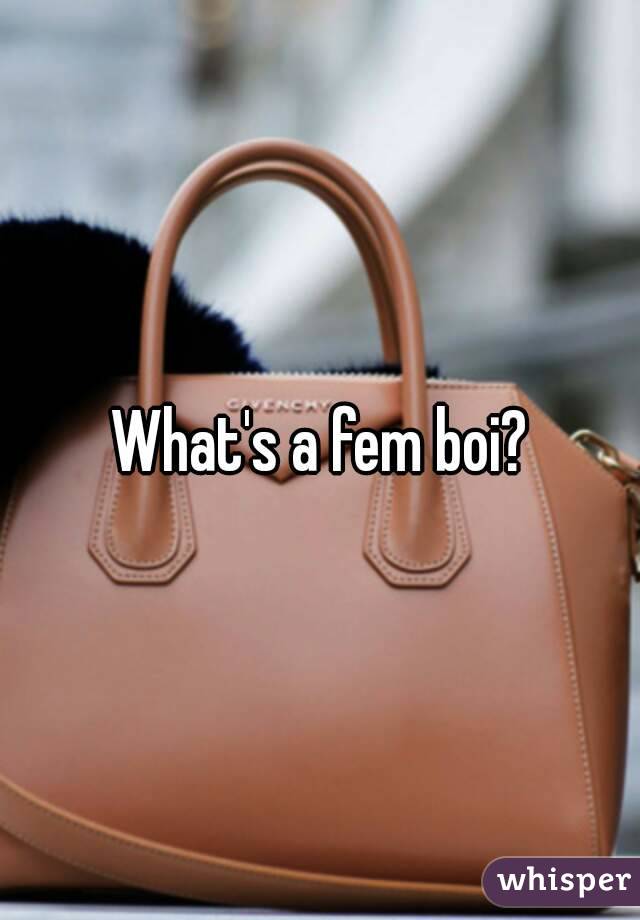 What's a fem boi?