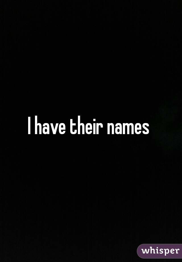 I have their names 