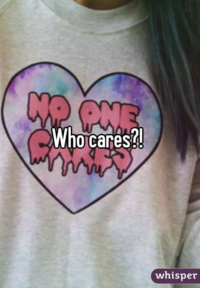 Who cares?! 