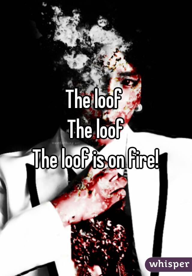 The loof 
The loof
The loof is on fire!