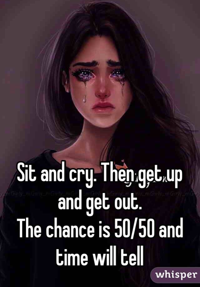 Sit and cry. Then get up and get out. 
The chance is 50/50 and time will tell