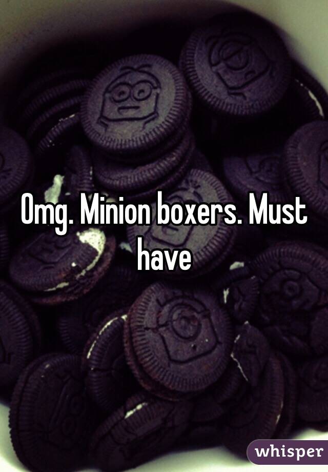 Omg. Minion boxers. Must have 