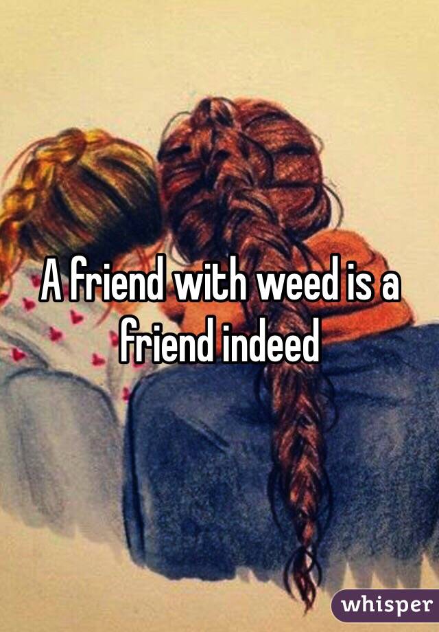 A friend with weed is a friend indeed