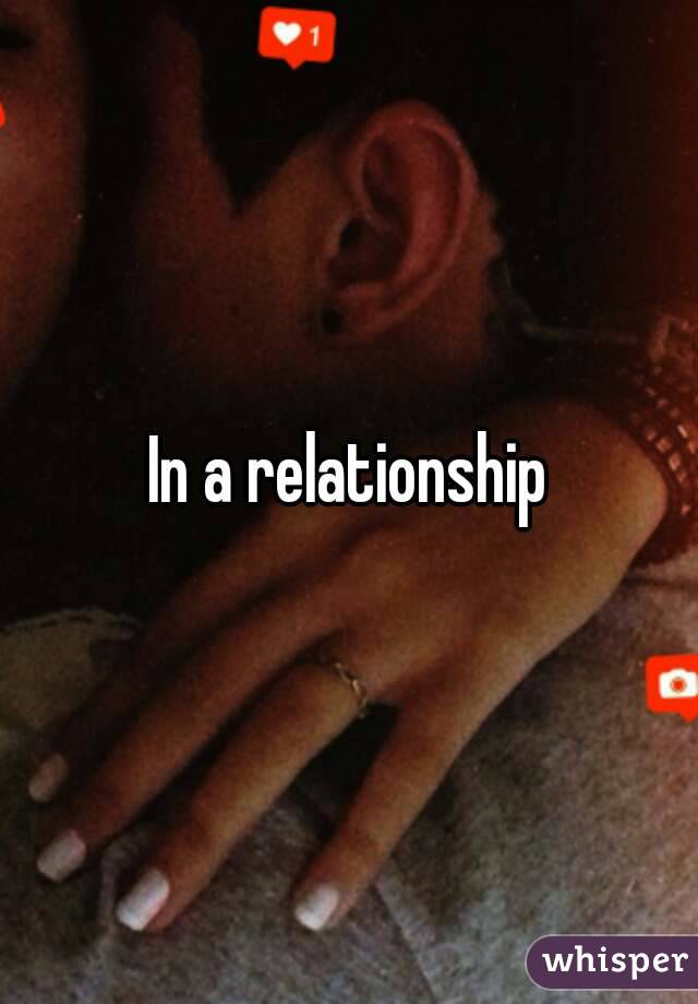 In a relationship