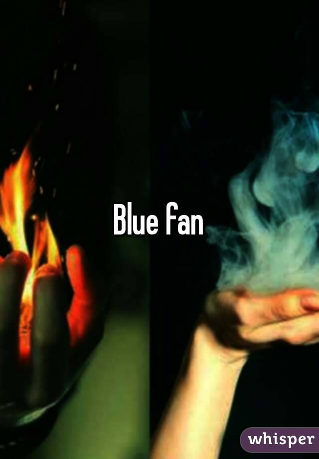 Blue fan