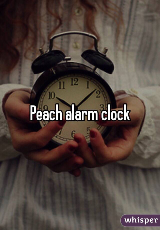 Peach alarm clock