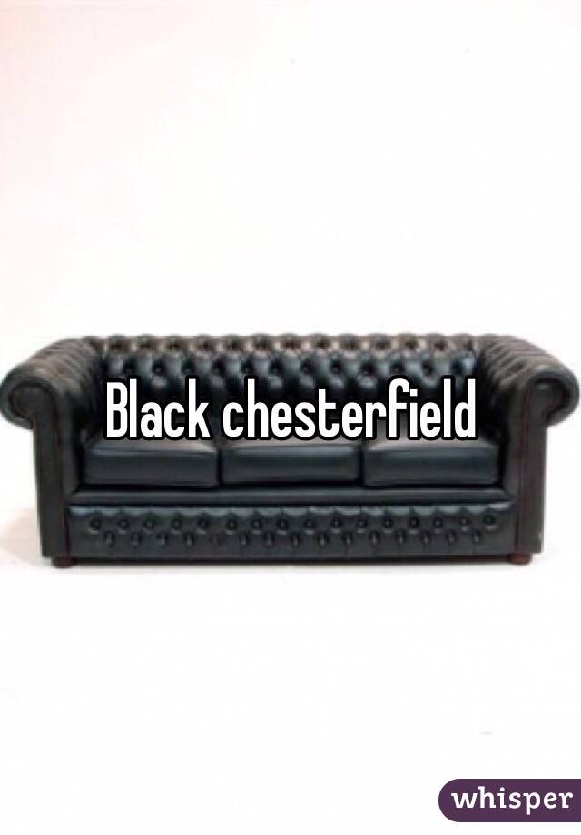 Black chesterfield 