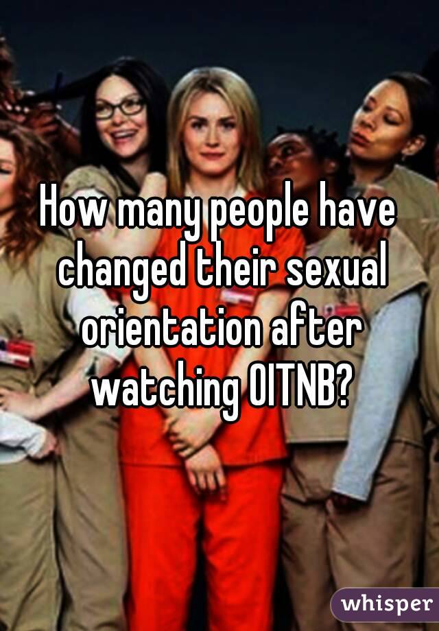 How many people have changed their sexual orientation after watching OITNB?