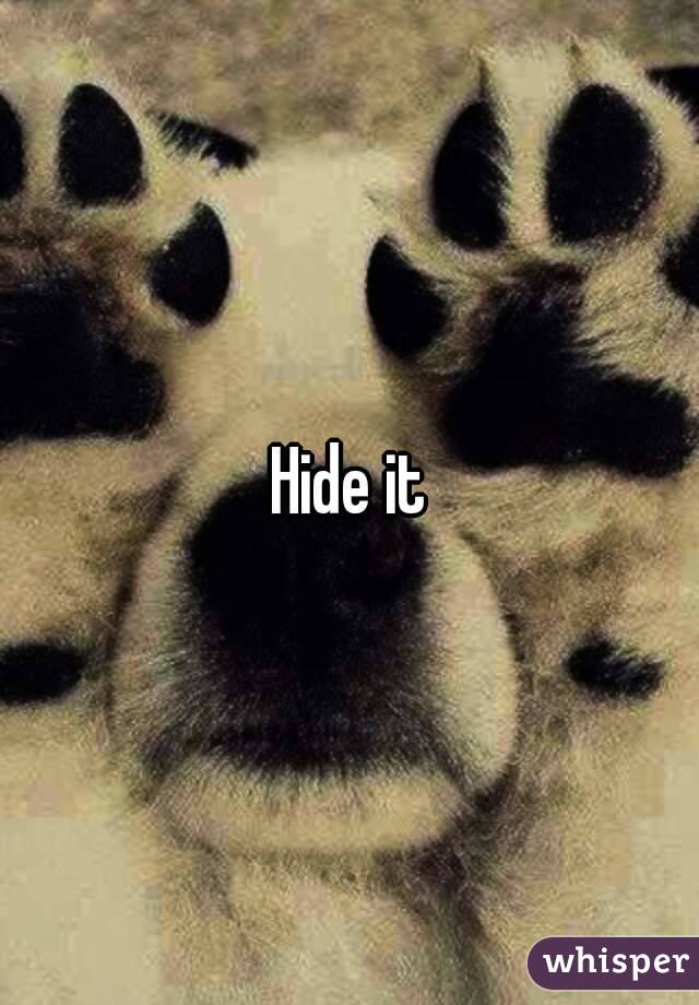 Hide it