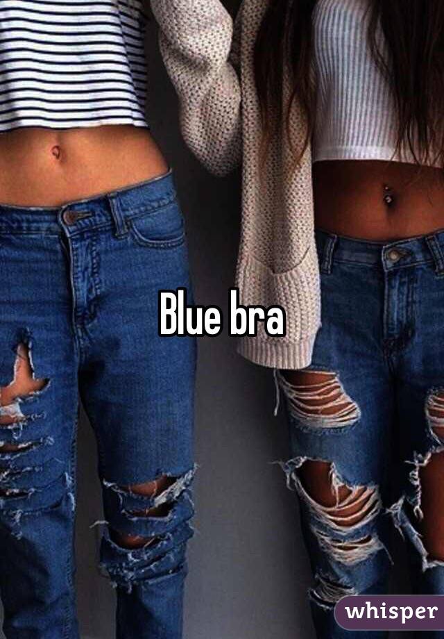 Blue bra