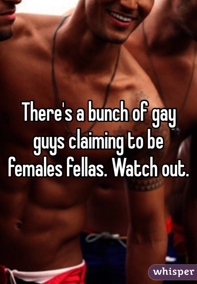 There's a bunch of gay guys claiming to be females fellas. Watch out. 