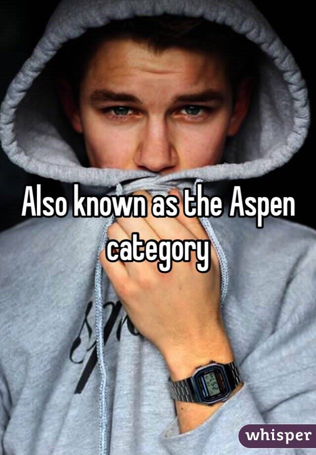 Also known as the Aspen category 