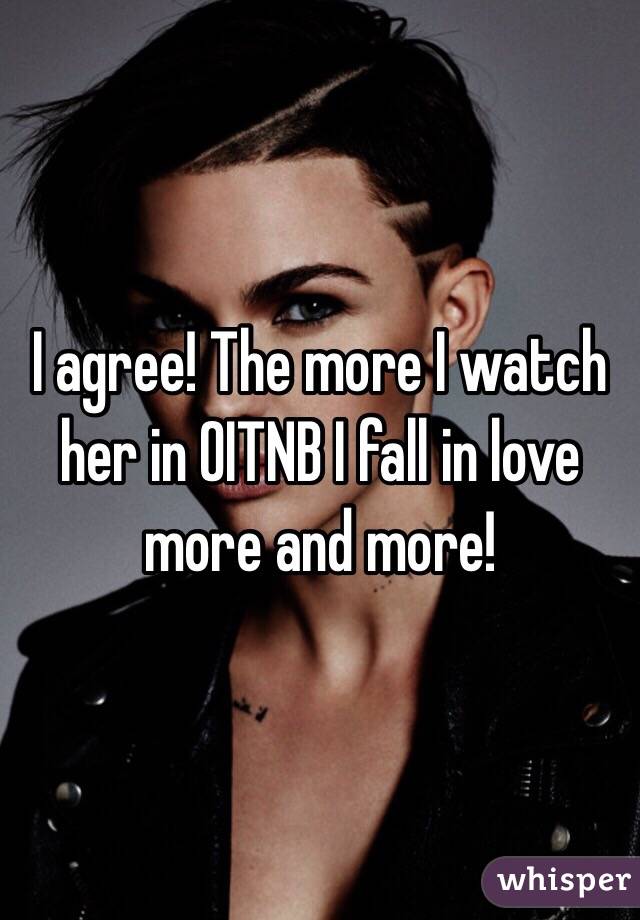 I agree! The more I watch her in OITNB I fall in love more and more!