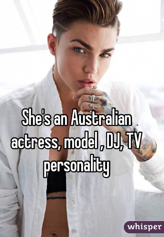 She's an Australian actress, model , DJ, TV personality 