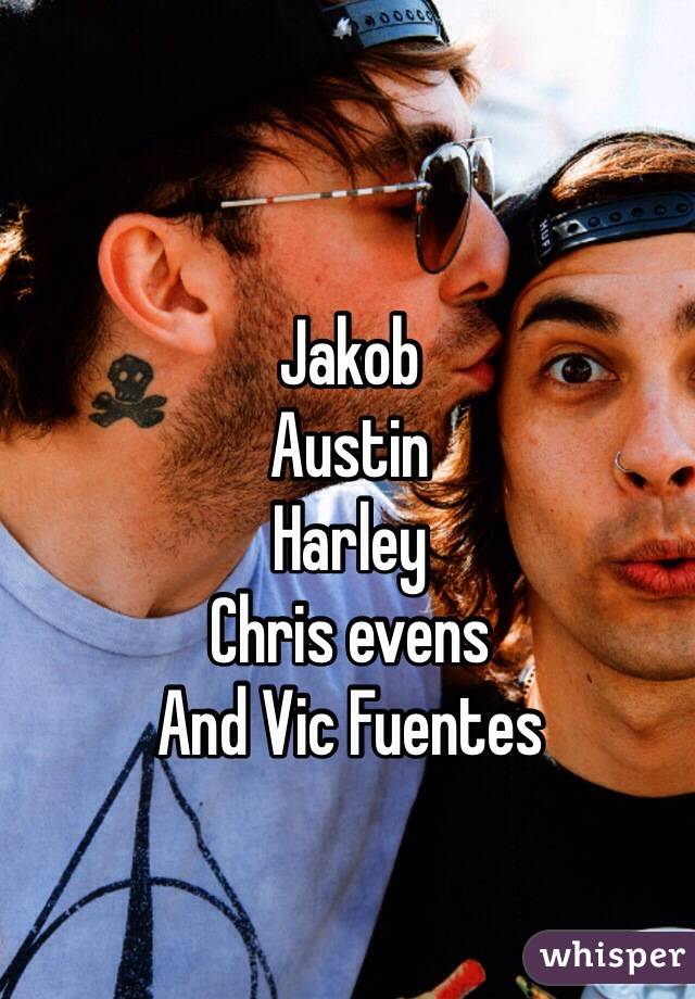 Jakob
Austin
Harley
Chris evens
And Vic Fuentes