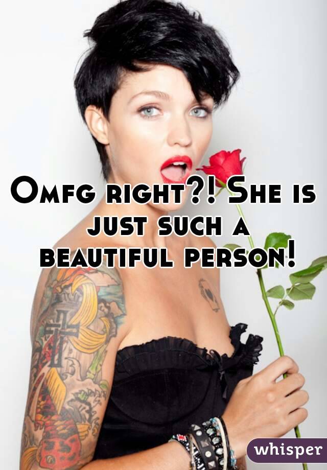 Omfg right?! She is just such a beautiful person!