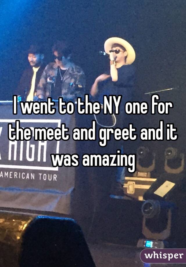 I went to the NY one for the meet and greet and it was amazing