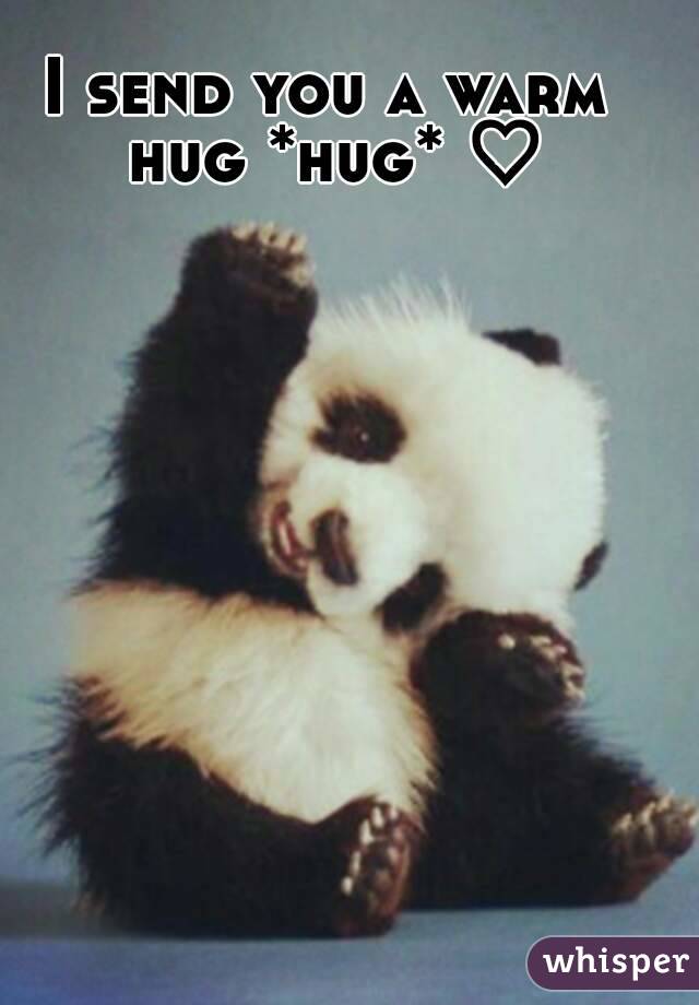 I send you a warm hug *hug* ♡