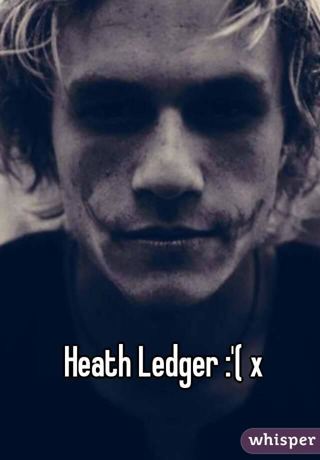 Heath Ledger :'( x