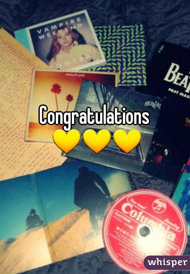 Congratulations 💛💛💛