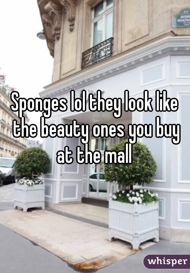 Sponges lol they look like the beauty ones you buy at the mall 