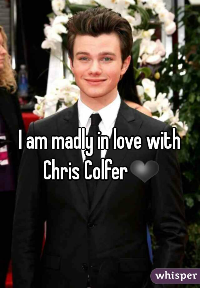 I am madly in love with Chris Colfer❤